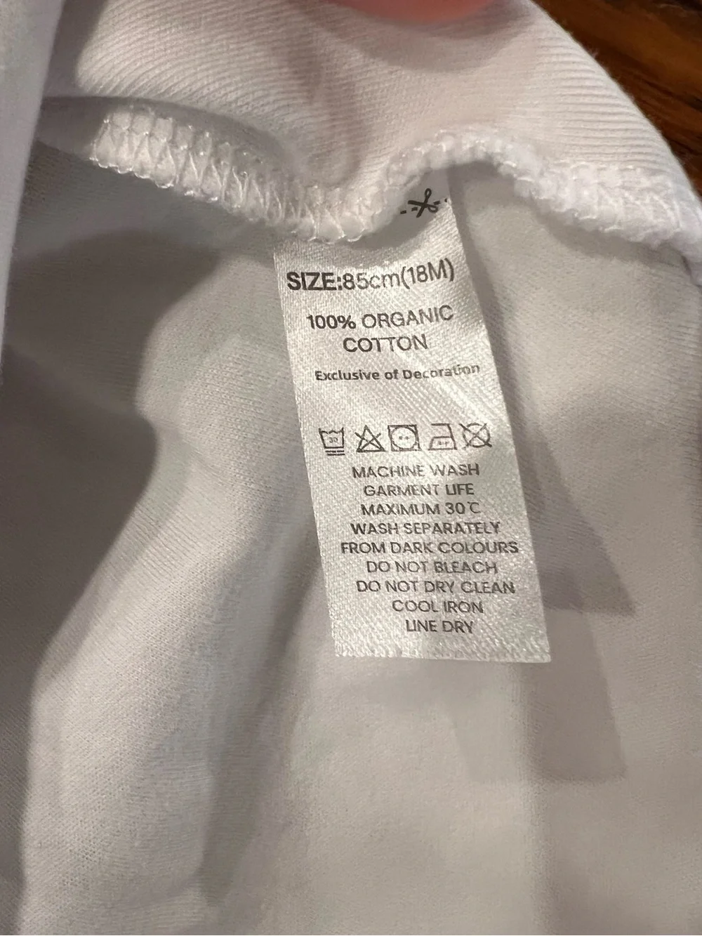 Primary, Organic Cotton Long Sleeve Peter Pan Bodysuit, Size 18 months